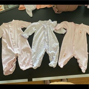 Kissy Kissy Preemie Footies and Converter Gown